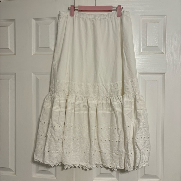 By Anthropologie Eyelet Petticoat Skirt - Picture 2 of 6